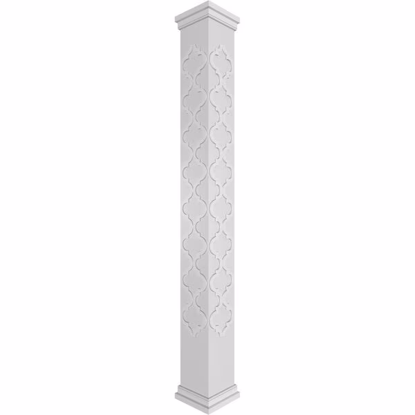 Craftsman Classic Square Non-Tapered Large Marrakesh Fretwork Column